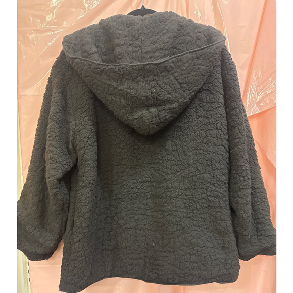 Women's BETTER BE Black Teddy Jacket Size M - Picture 2 of 3